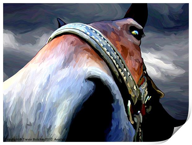 Storm Horse Print by Trevor Butcher