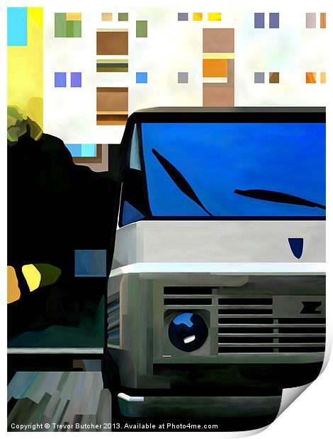 City Van Print by Trevor Butcher