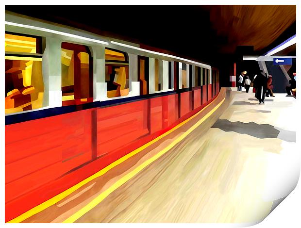  Subway Train Print by Trevor Butcher