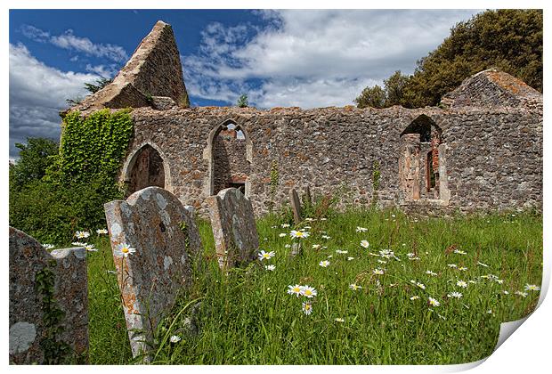 Ruined Church Print by Mark Harrop