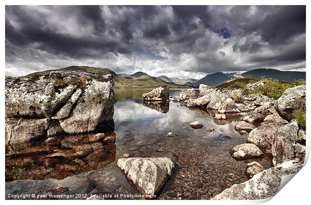 Rannoch Moor  Scotland Print by Paul Messenger