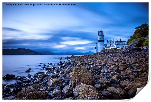  Cloch Lighthouse Print by Paul Messenger