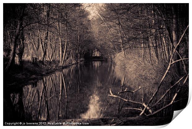 the moat Print by Jo Beerens