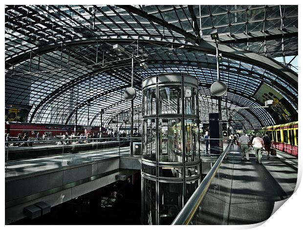 berlin hauptbahnhof Print by Jo Beerens