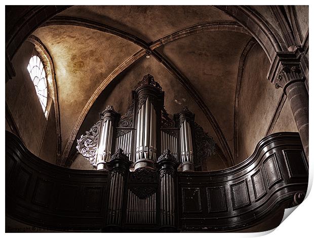the church organ Print by Jo Beerens