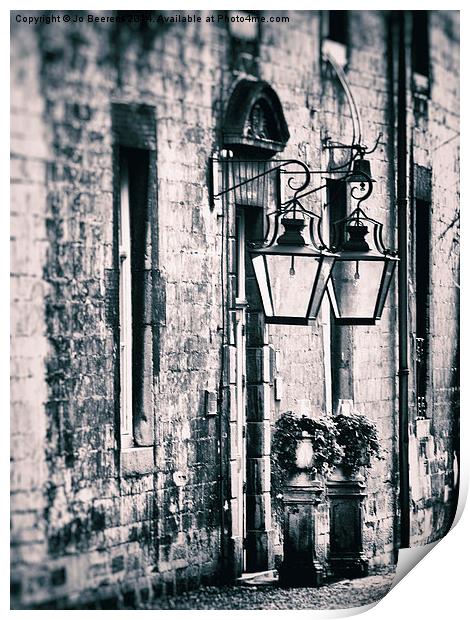 castle lamps Print by Jo Beerens