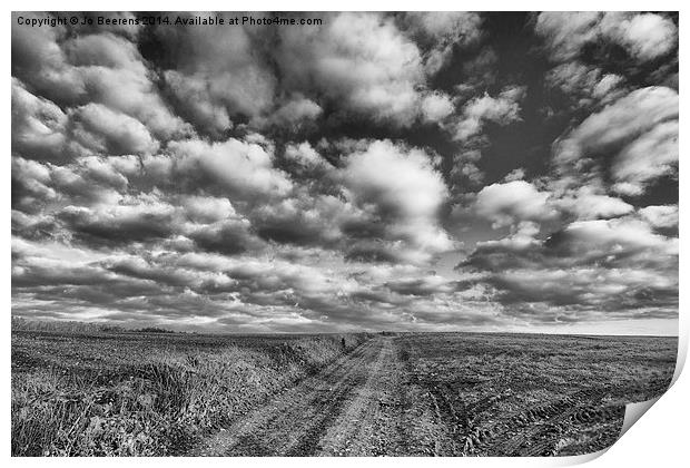 where land meets sky Print by Jo Beerens