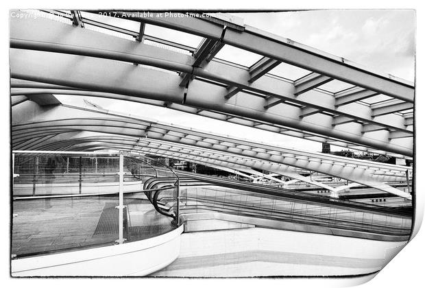 platform roofs Print by Jo Beerens