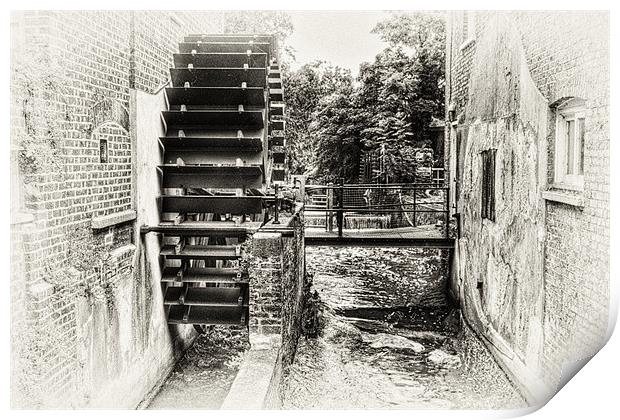 The Old Water Mill Print by Dean Messenger