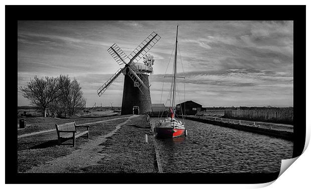 Horsey Windpump Iphone Case Print by Dean Messenger