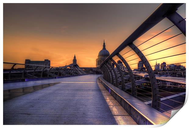 St Pauls at Sunset Print by Dean Messenger