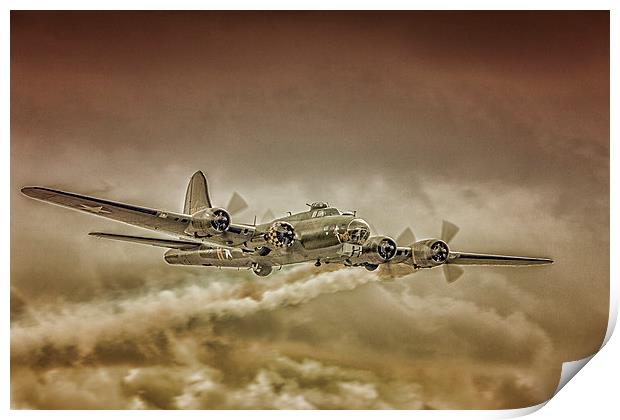 B17 Flying Fortress Print by Dean Messenger