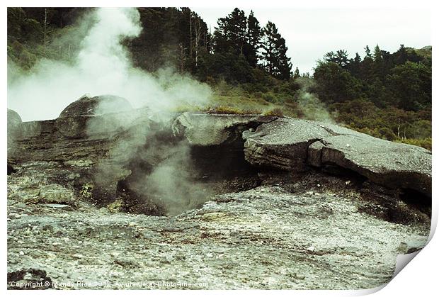 Wai-o-tapu Thermal Wonderland Print by Mandy Rice