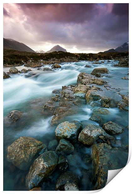 Marso From Sligachan Print by Richard Nicholls