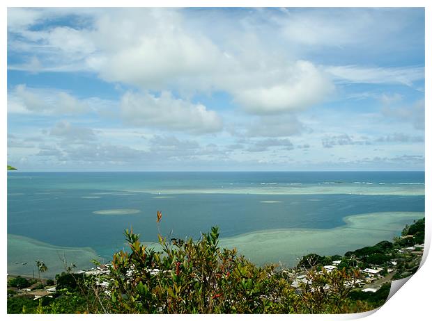 Beautiful Pacific Ocean Print by Wendy Totten