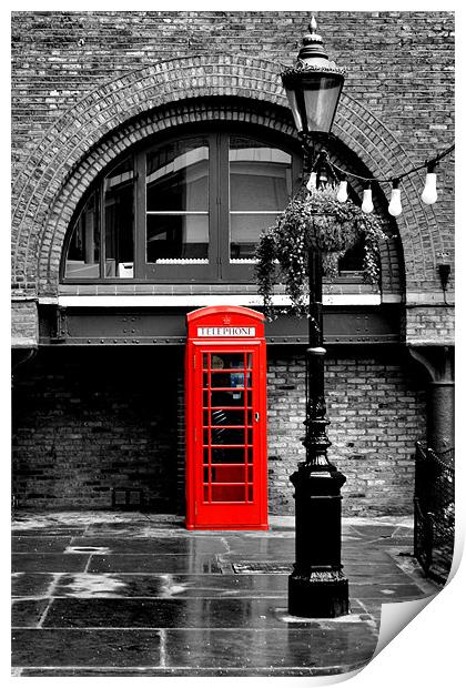 British Red phonebox Print by Sara Messenger