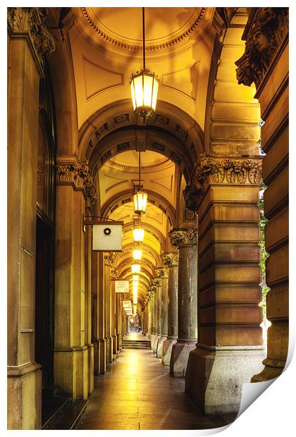 Lights of the GPO Print by Mark Lucey