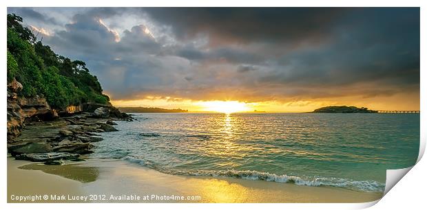 Rays of Congwong Bay Print by Mark Lucey