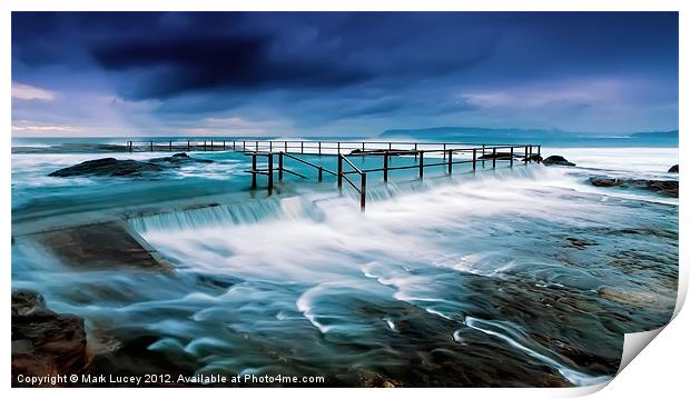 Tempest at the Baths Print by Mark Lucey