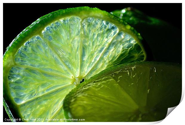 Lime-Light Print by Chris Frost