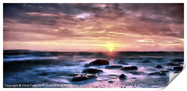 Stormy Sunrise Print by Chris Frost