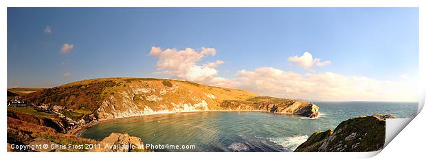Lulworth Cove Panorama Print by Chris Frost