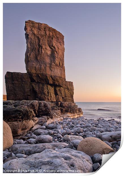 Portland Bill Stack Print by Chris Frost