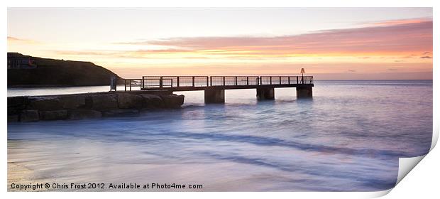 Sunrise Pier Print by Chris Frost