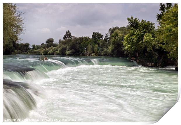 Manavgat Waterfall, Turkey Print by Chris Frost