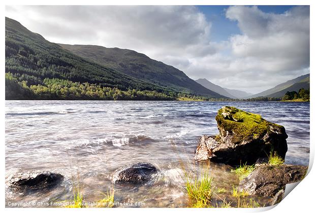 Loch Voil Moss Print by Chris Frost