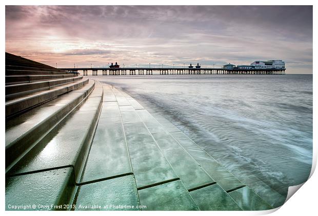 Blackpool North Pier Curves Print by Chris Frost