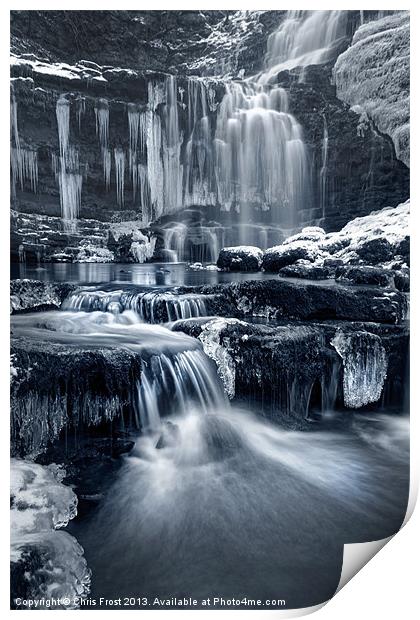 The Falls at Scaleber Force Print by Chris Frost
