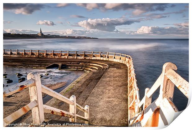 Stairway to Tynemouth Print by Chris Frost