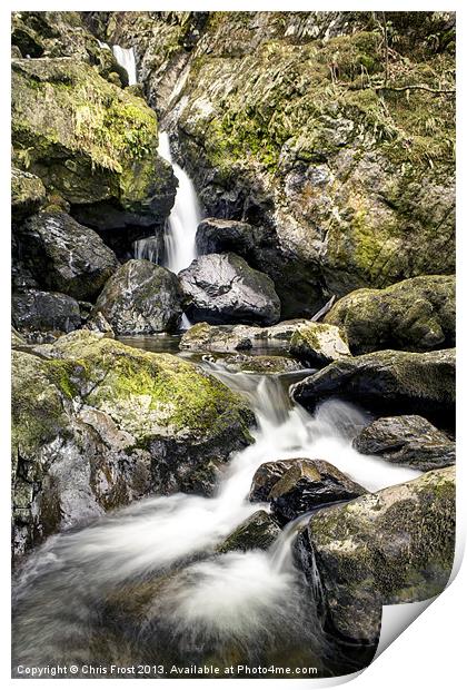 Lodore Waterfall Print by Chris Frost