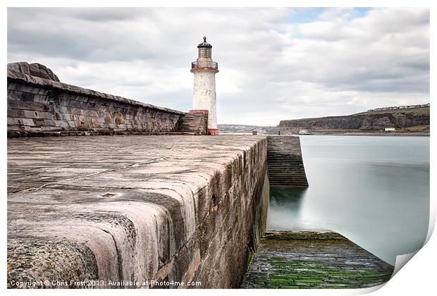 Whitehaven Pier Print by Chris Frost