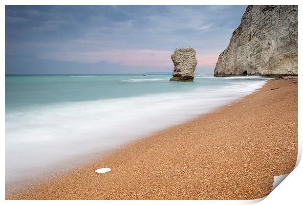 The Stack at Bats Head, Durdle Door Print by Chris Frost