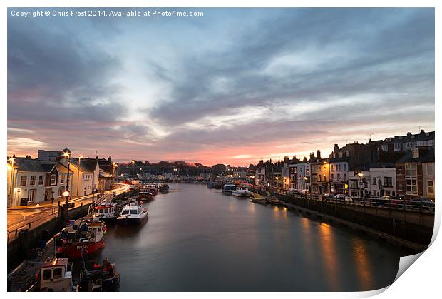  Weymouth Harbour Print by Chris Frost