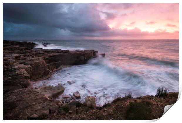 From Under Portland Bill Print by Chris Frost