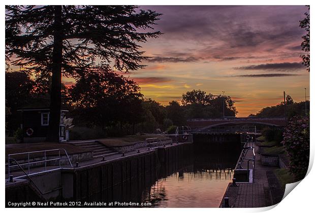 Sunrise at Bell Weir Print by Neal P
