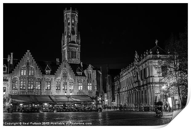 Bruges Markt Square Print by Neal P
