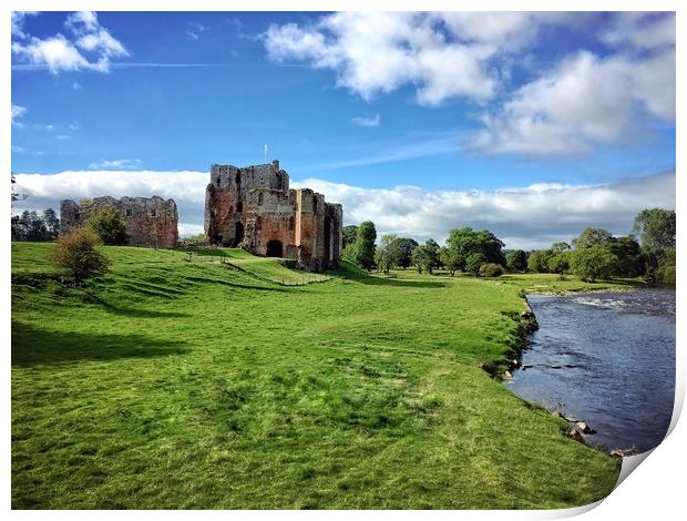 Brougham Castle Print by Rachael Hood