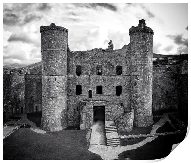 Harlech castle Print by Rachael Hood