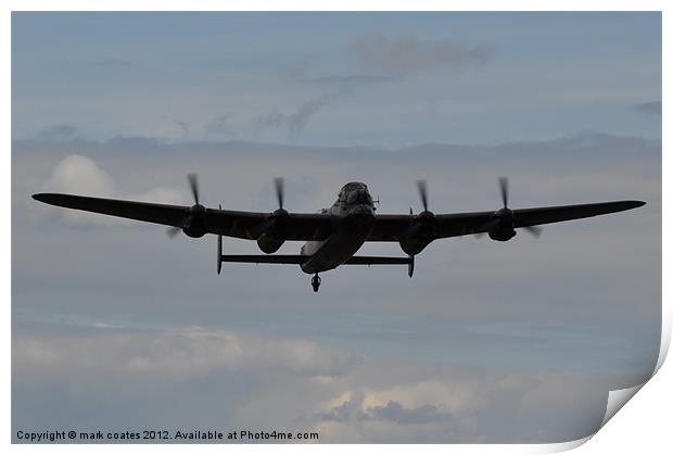 Lancaster bomber Print by mark coates