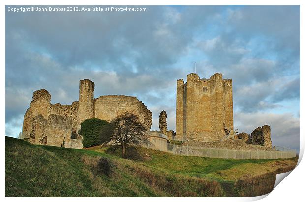 Conisbrough Medievil Castle Print by John Dunbar