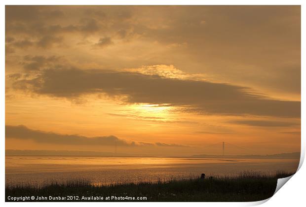 5:30am Humber Bridge Print by John Dunbar