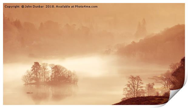 Rydal in the Mist Print by John Dunbar