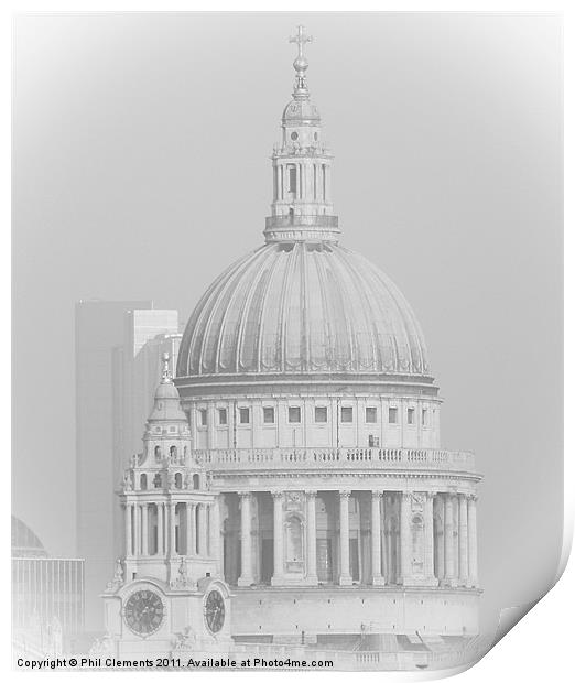 St Paul's Cathedral Print by Phil Clements