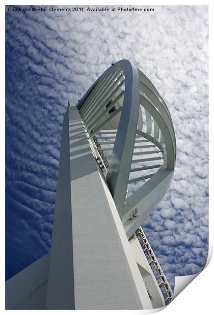 Portsmouth Spinnaker Tower Print by Phil Clements