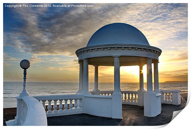 De La Warr Colonnade Print by Phil Clements