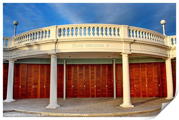 The Colonnade, Bexhill Print by Phil Clements